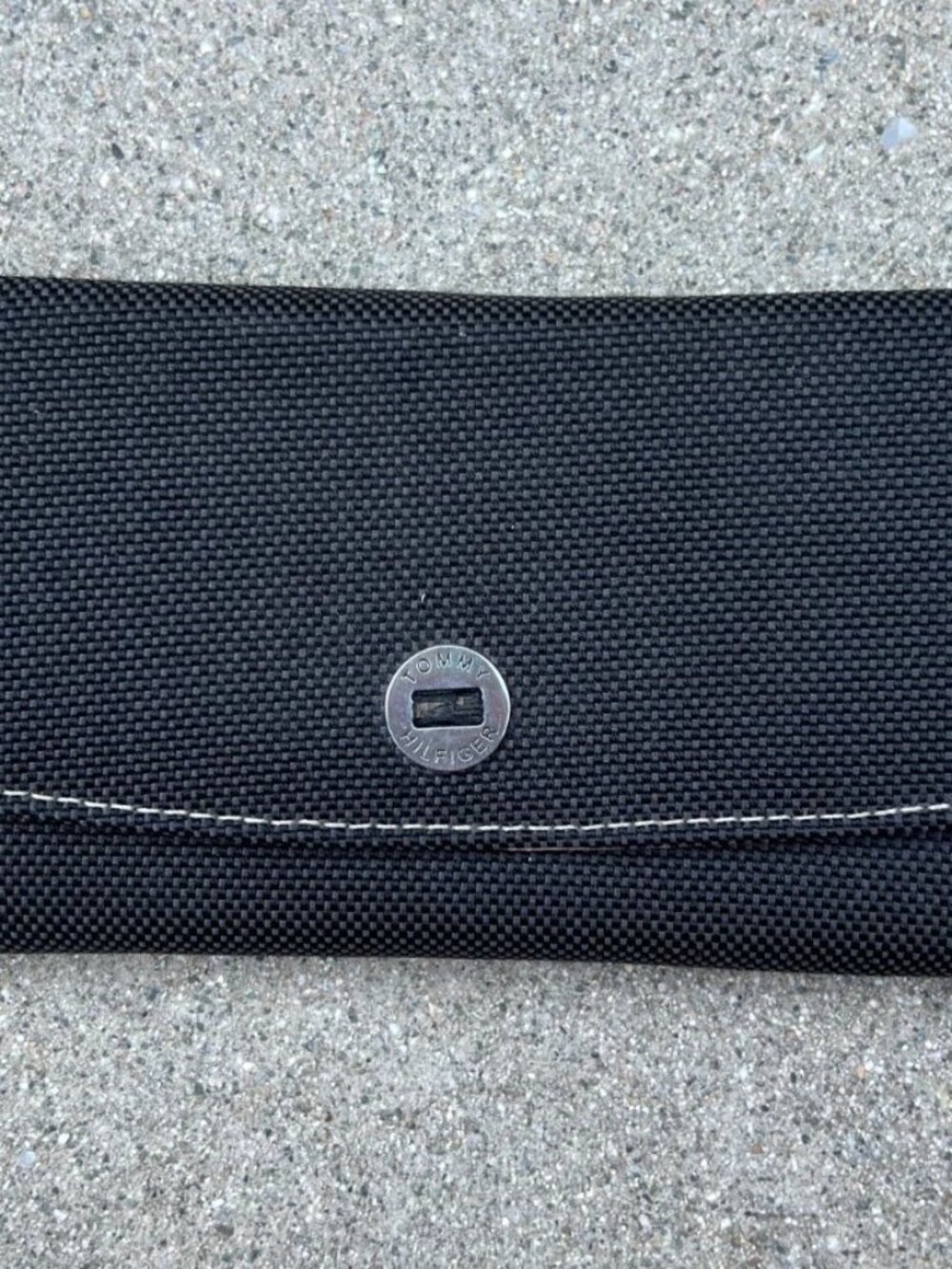 TOMMY HILFIGER Wallet Clutch Black Card Money Holder